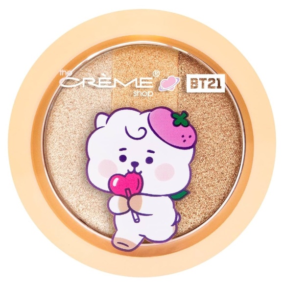 NEW The Crème Shop BT21 Baby RJ Ultra-Pigmented Eyeshadow Trio - Golden Lolly - Picture 1 of 7